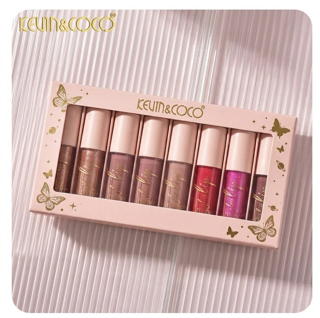 Set 8 Gloss Lip Tamaño Grande — KEVIN&COCO Glass  Lip
