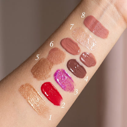 Set 8 Gloss Lip Tamaño Grande — KEVIN&COCO Glass  Lip