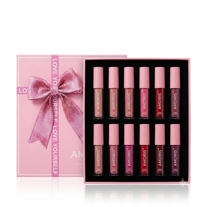 Kit de 12 Labiales Líquidos "Love Yourself" — Larga Duración