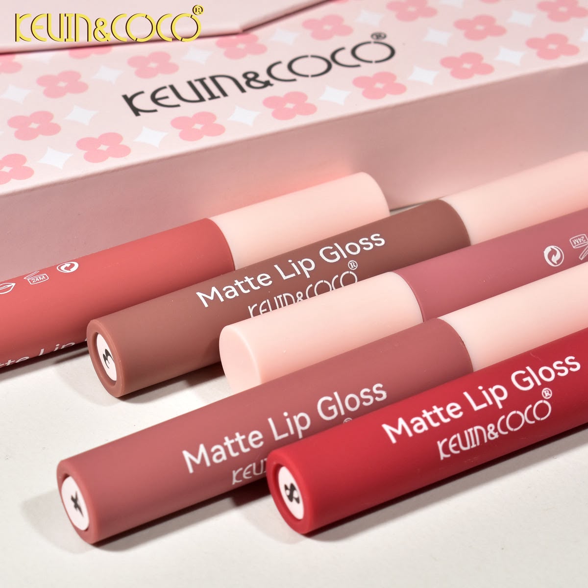 Kit de Labiales Mate Beautiful Energy x10 Tonos KEVIN&COCO® + Estuche de Lujo