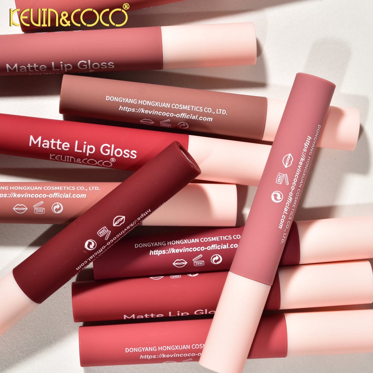 Kit de Labiales Mate Beautiful Energy x10 Tonos KEVIN&COCO® + Estuche de Lujo