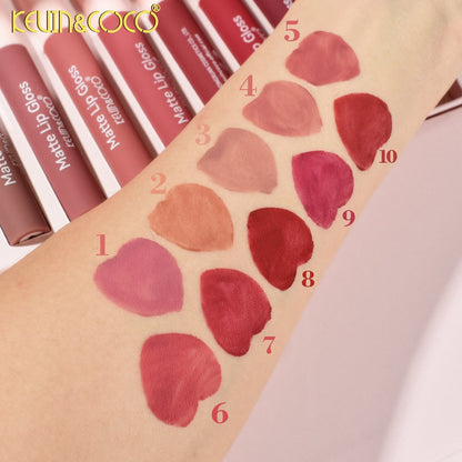 Kit de Labiales Mate Beautiful Energy x10 Tonos KEVIN&COCO® + Estuche de Lujo